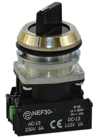 Кнопка NEF30-TPc2X чорна - W0-NEF30-TPC 2X S